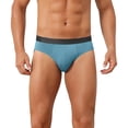 thumbnail image 1 of DARING DIVA Men's Solid Elastic Waist Smooth Soft Breathable Sports Underwear 30 Blue, 1 of 6