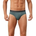 thumbnail image 1 of DARING DIVA Men's Solid Elastic Waist Smooth Soft Breathable Sports Underwear 34 Gray, 1 of 6