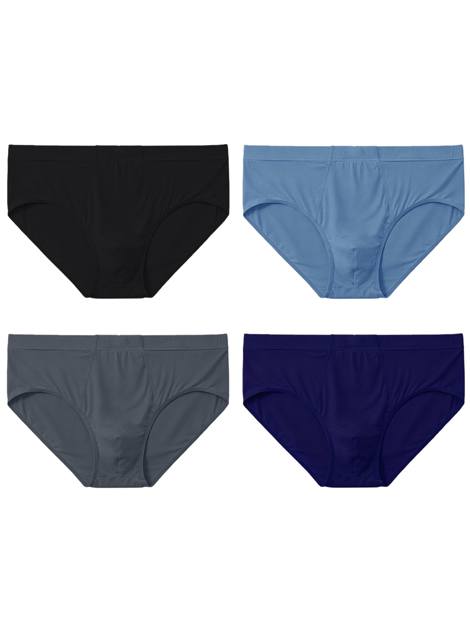 DARING DIVA Men's Solid Knitted Underwear 38 1 Blue 1 Dark Blue 1 Dark Gray 1 Black