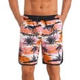 thumbnail image 1 of DARING DIVA Men's Swimming Elastic Liner Drawstring Beach Shorts with Pocket 36 Pink, 1 of 7