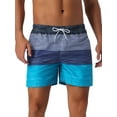thumbnail image 1 of DARING DIVA Men's Tropical Beach Drawstring Waist Mesh Lining Board Shorts 28 Blue, 1 of 5
