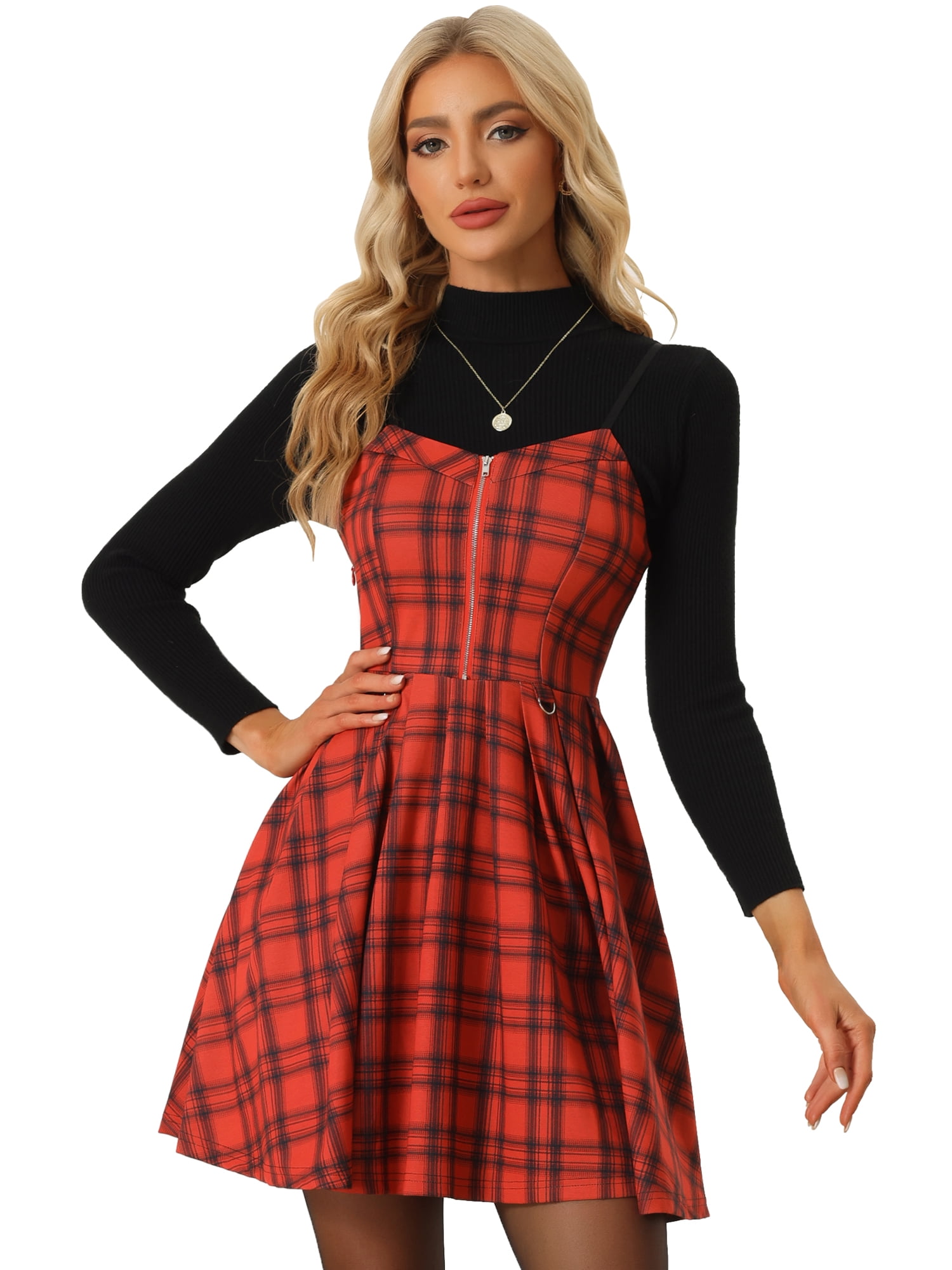red tartan skater dress Stewart Royal Tartan Skater Dress