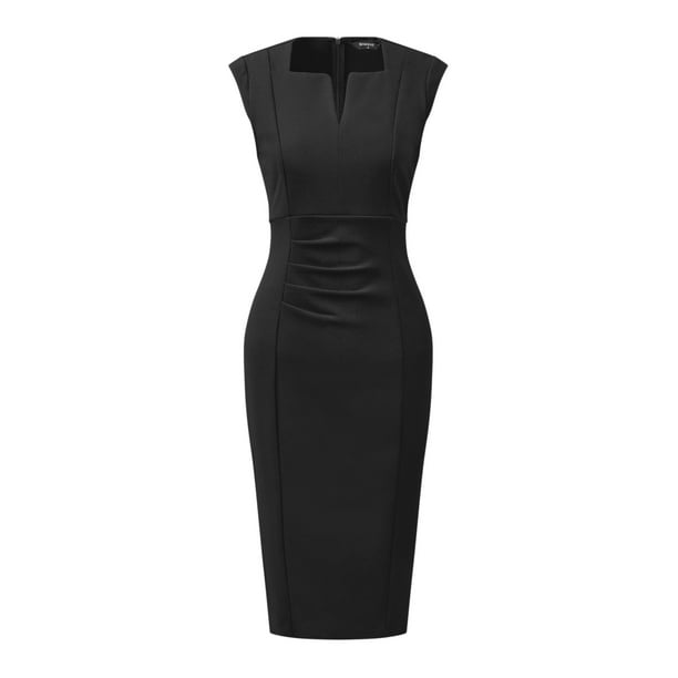 open lace back dress Jodie Pleated Long Dress with Wavy Side Slit S