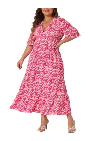 walmart hot pink dress Hot Pink Dresses Women