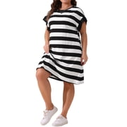 walmart ladies t shirt dresses Striped TShirt for Women and Girls NS_ID::186002
