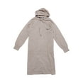 thumbnail image 1 of DARING DIVA Pullover Sweatshirt Long Sleeve Hoodie Dress with Pockets S Apricot, 1 of 6