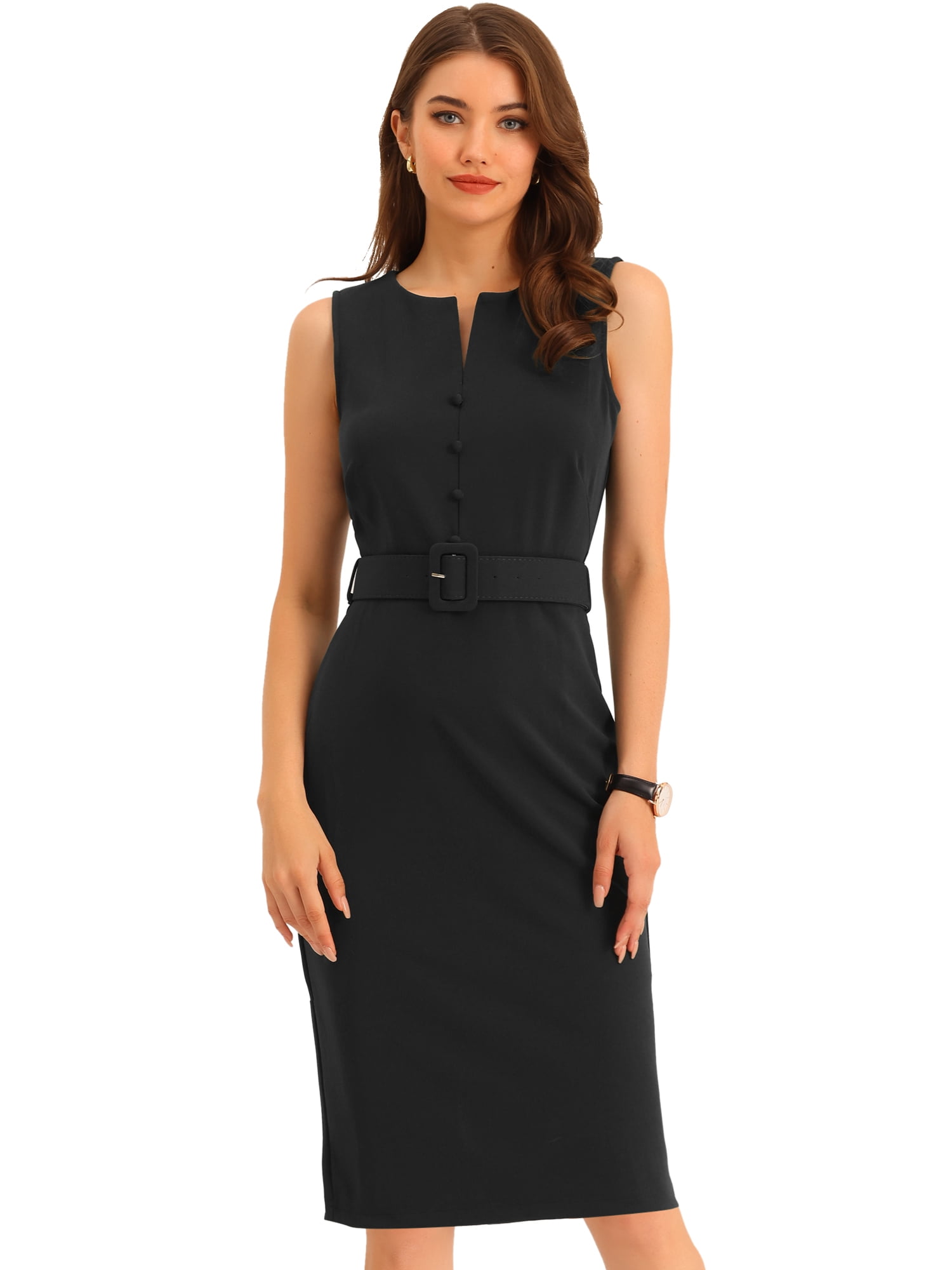 grace karin black dress GRACE KARIN Dresses for Women Casual 3/4 Sleeve Black Dress 2025 Fall Midi  Dress with Pockets Black S at Amazon Women's Clothing store