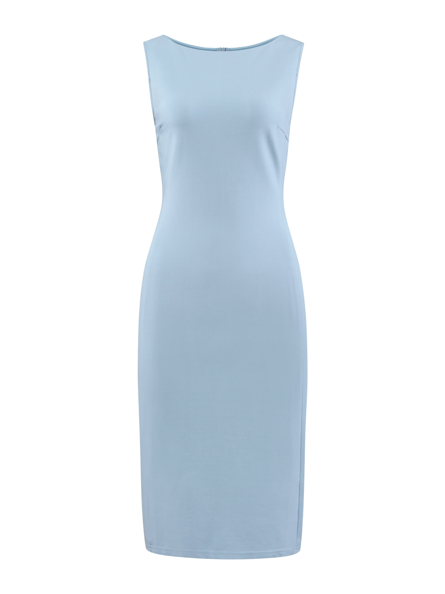 DARING DIVA Sleeveless Sheath Boat Neck Pencil Dress XL Light Blue