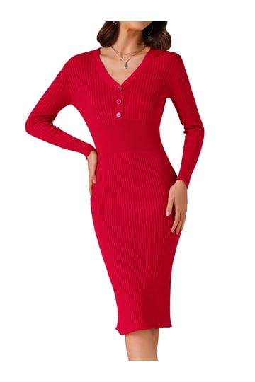 red long sleeve dress walmart Kvture Womens Western Style Shirt Dress Long Sleeve Button Down Loose Fit Maxi Dress with Pocket White Dress L
