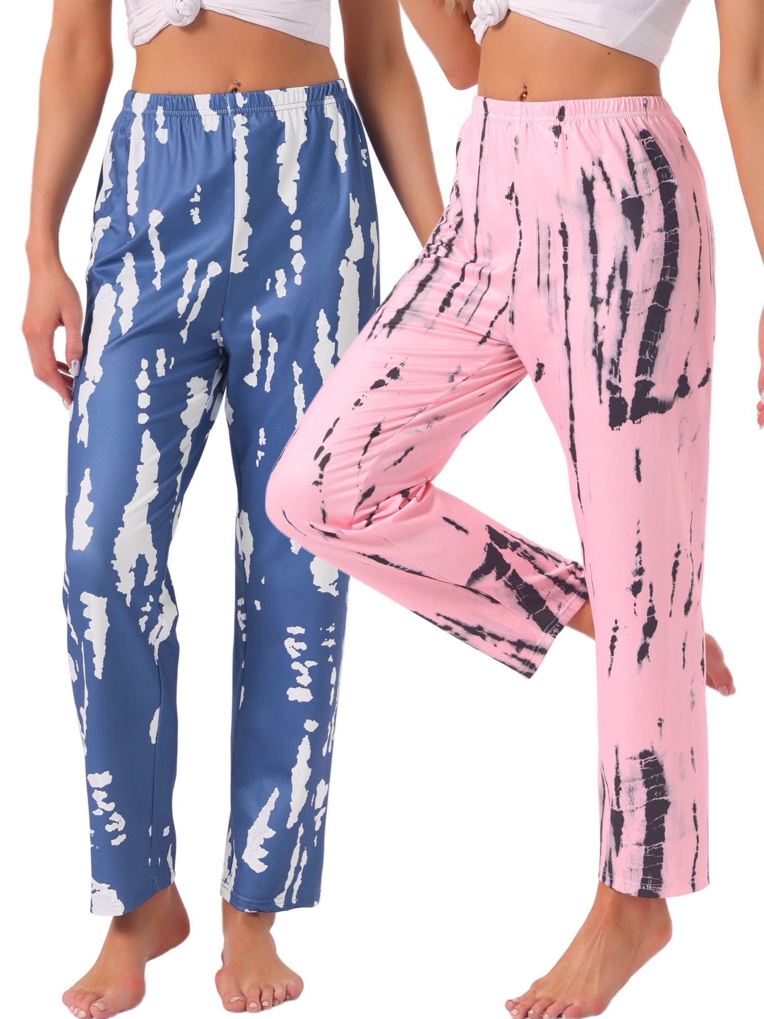 DARING DIVA Women's 2pcs High Waisted Comfy Soft Printed Lounge Set XL Stripe