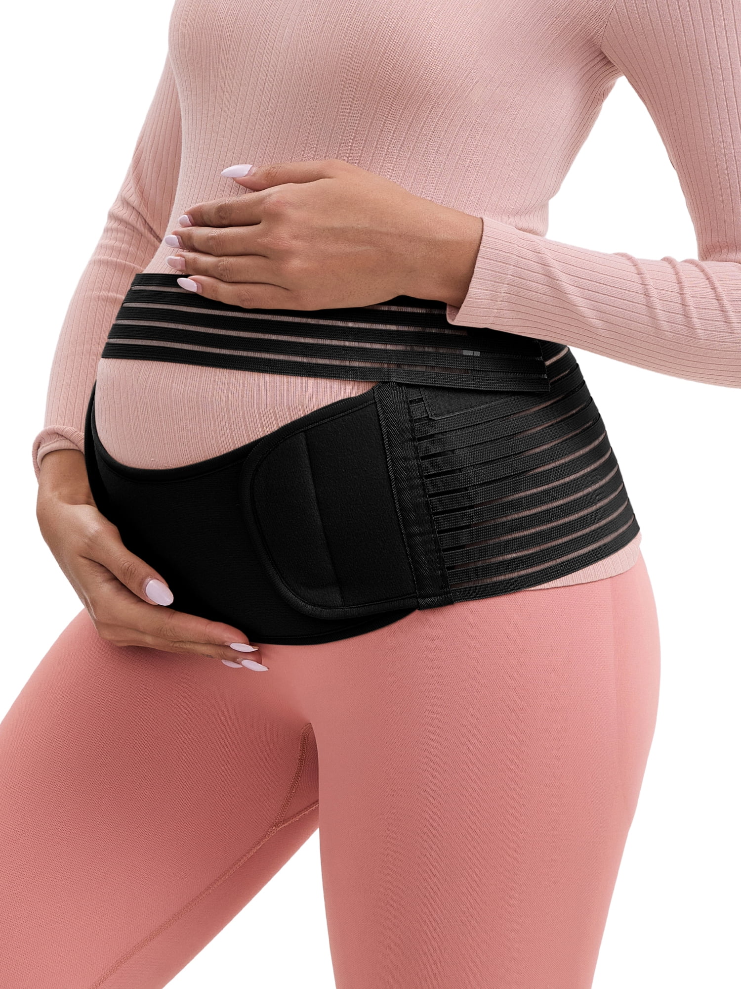 DARING DIVA Women's 3 in 1 Supportive Abdominal Belly Band XL Black