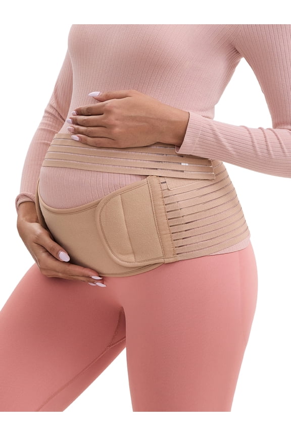 Women's 3 in 1 Supportive Abdominal Belly Band XXL Beige