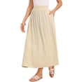 thumbnail image 1 of DARING DIVA Women's  A Line Flowy Maxi Skirt X-Small Apricot, 1 of 6