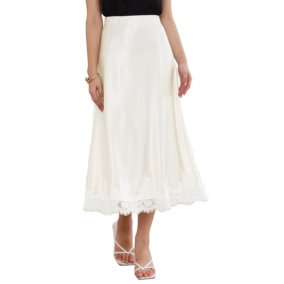 DARING DIVA Women's A-Line Silk Cocktail Wedding Midi Dress Small Beige