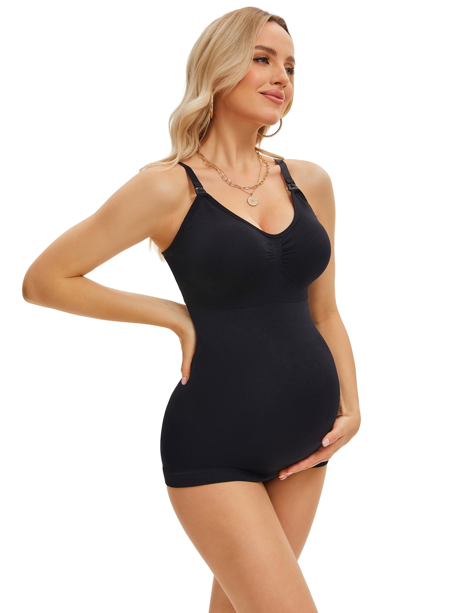 DARING DIVA Women's Adjustable Straps V Neck Built-In Bra Vest Small Black