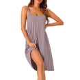 thumbnail image 1 of DARING DIVA Women's Backless Loose Sleep Dress Cross Back Night Dress XL Purple, 1 of 6