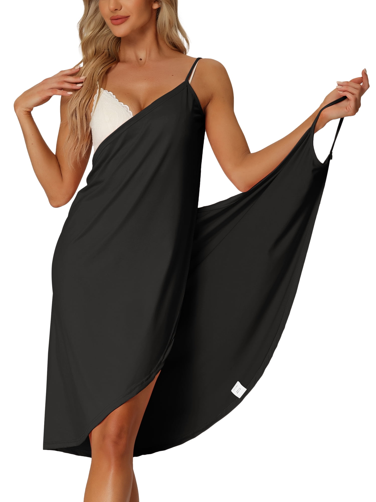 DARING DIVA Women's Beach Summer Backless Spaghetti Strap Dress 3XL Black