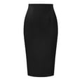 thumbnail image 1 of DARING DIVA Women's Business Knee Length High Waist Bodycon Suit Skirt 3XL Black, 1 of 6