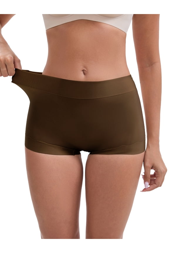 Women's Butt Lifter Anti Chafing Slimming Shapewear L Brown