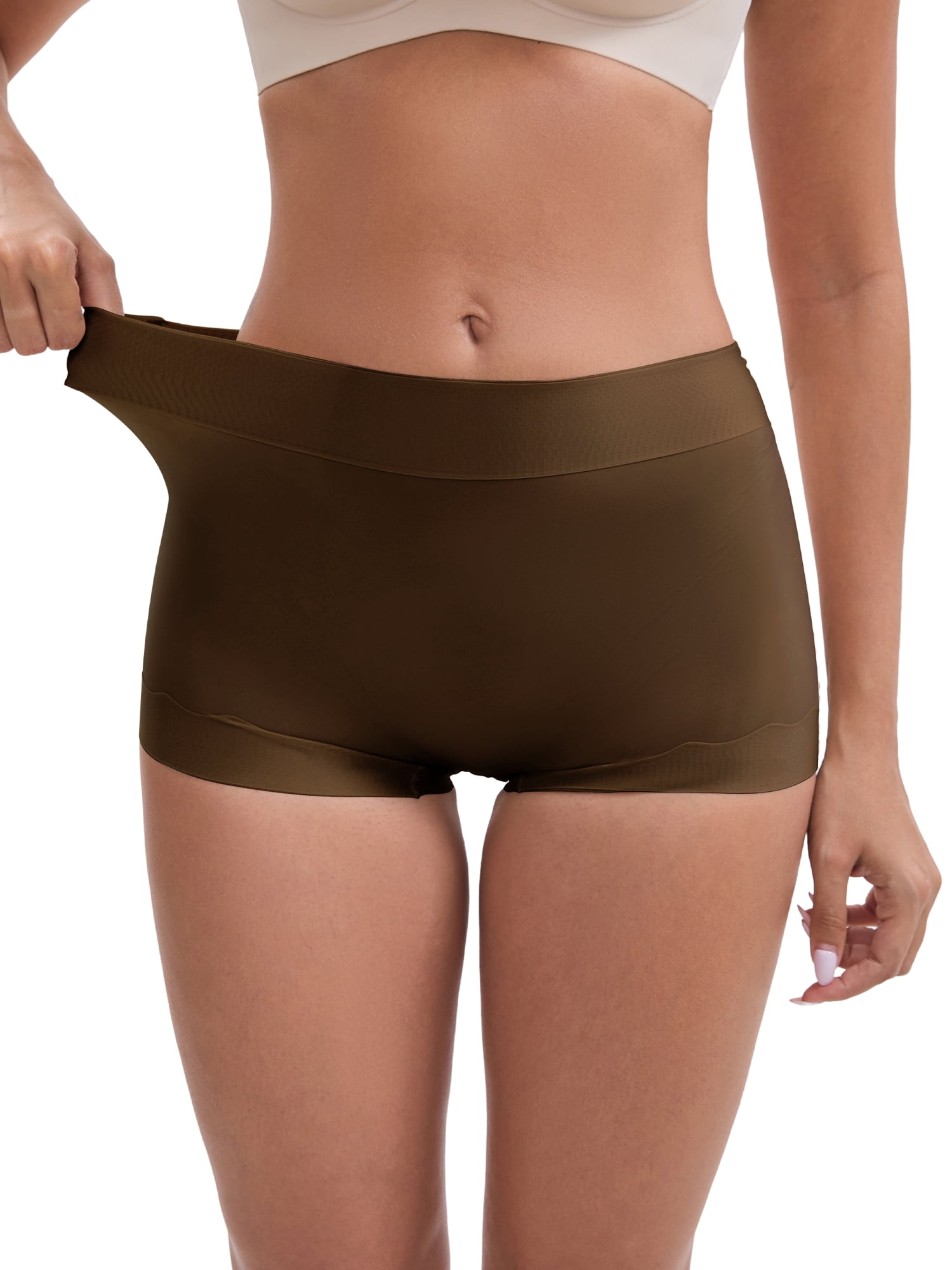 DARING DIVA Women's Butt Lifter Anti Chafing Slimming Shapewear M Brown