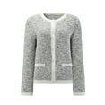 thumbnail image 1 of DARING DIVA Women's Casual Long Sleeve Knit Ribbed Cardigan Sweaters M Grey, 1 of 6