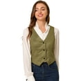 thumbnail image 1 of DARING DIVA Women's Cinched Waist Asymmetric Stretchy Plaid Jacket L Caramel, 1 of 6