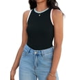 thumbnail image 1 of DARING DIVA Women's Color Block Shirt S Black Pink White, 1 of 7
