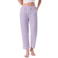 thumbnail image 1 of DARING DIVA Women's Cotton Knit Ribbed Elastic Waist Loungewear XS Purple, 1 of 7