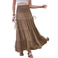 thumbnail image 1 of DARING DIVA Women's Elastic Swing A Line Beach Skirt Small Khaki, 1 of 6