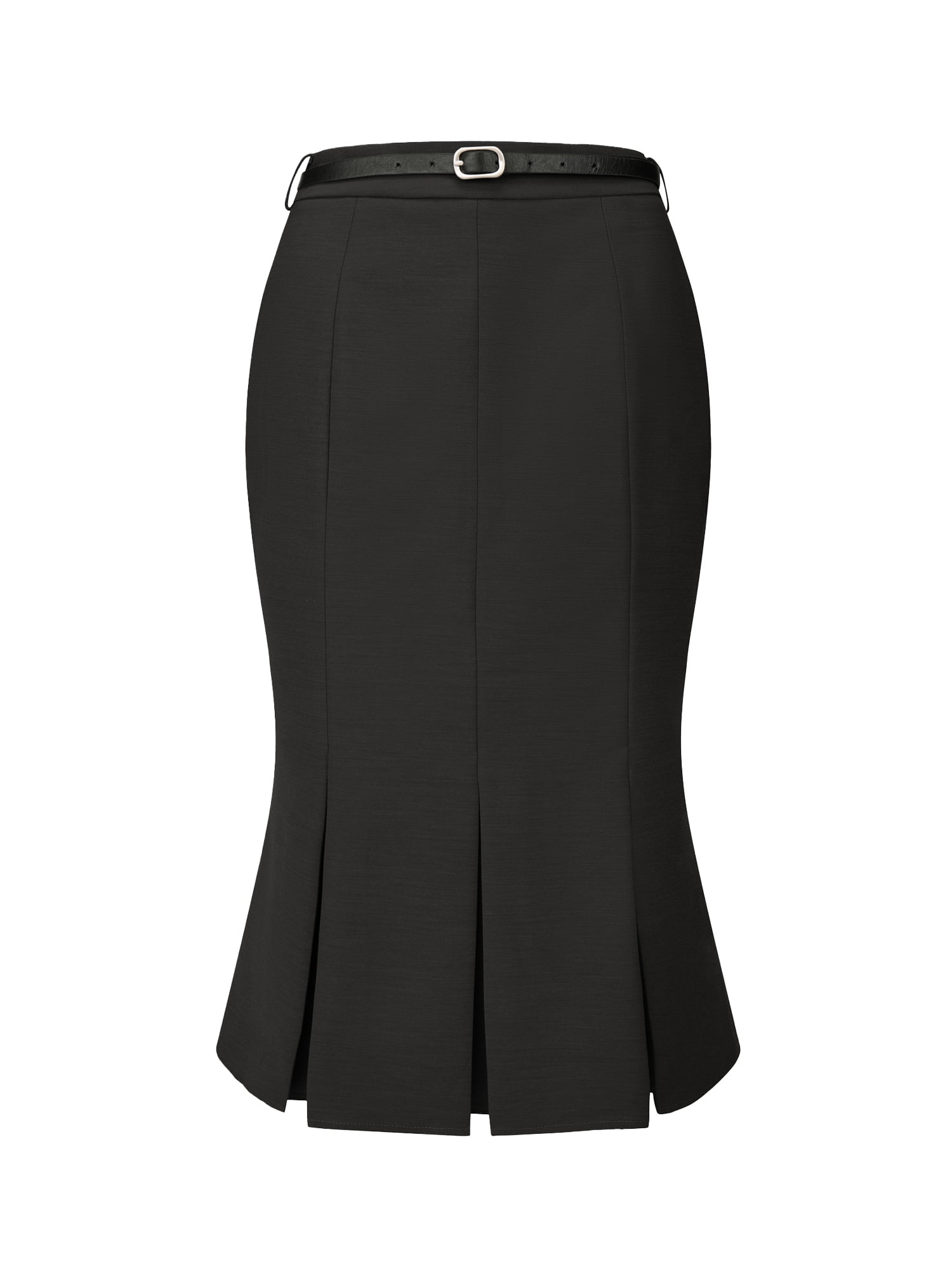 DARING DIVA Women's Elegant Knee Length Fishtail Pencil Skirt S Black