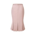 thumbnail image 1 of DARING DIVA Women's Elegant Knee Length Fishtail Pencil Skirt S Pink, 1 of 6