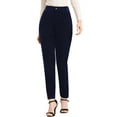 thumbnail image 1 of DARING DIVA Women's Elegant Velvet High Waist Trousers Work Pants S Blue, 1 of 7