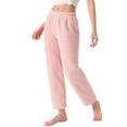 thumbnail image 1 of DARING DIVA Women's Fleece Fuzzy Elastic Waistband Lounge Pants XS Pink, 1 of 6
