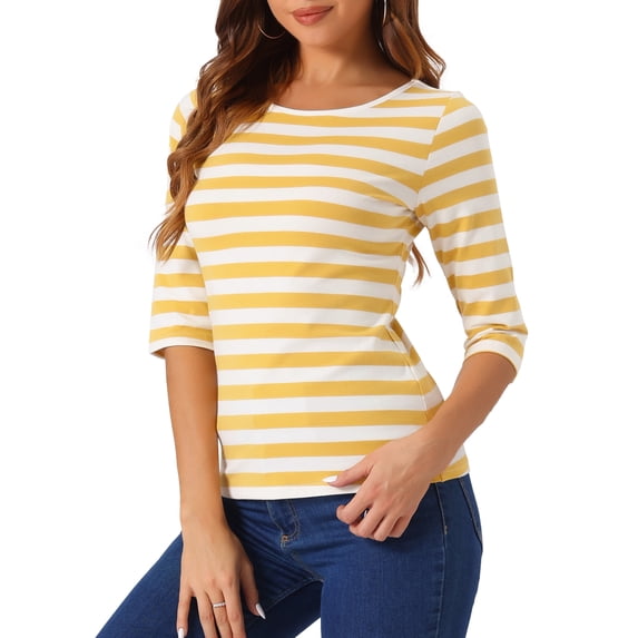 DARING DIVA Women's Halloween Costume 1/2 Sleeve Floral Top XL Yellow White