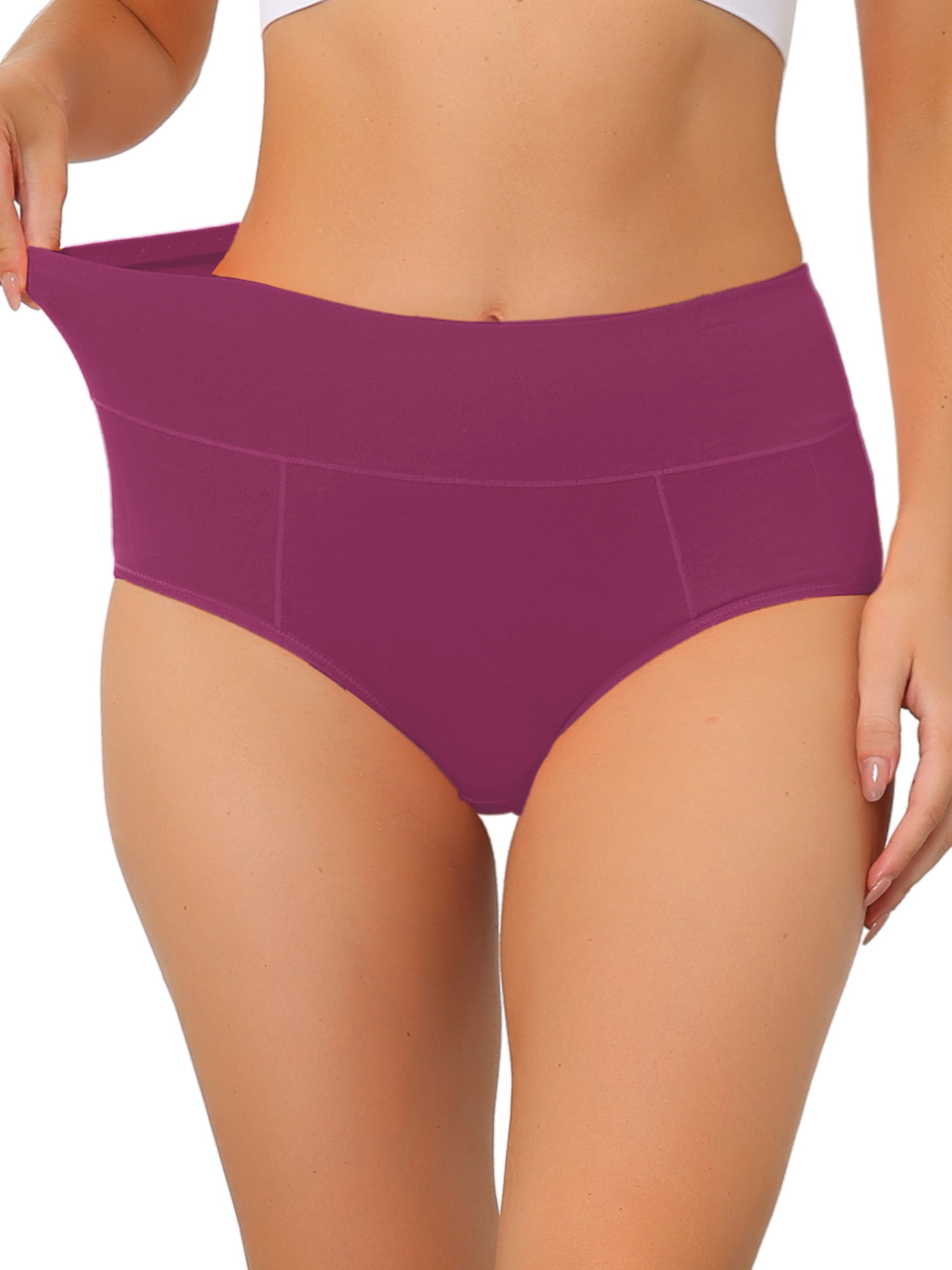 DARING DIVA Women's High Waist Available In Plus Size Underpants M Purple