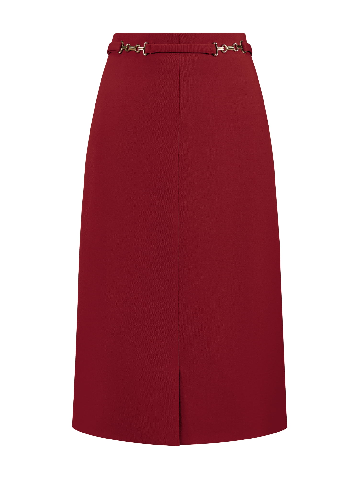 DARING DIVA Women's High Waist Formal Knee Length Pencil Skirts XL Red