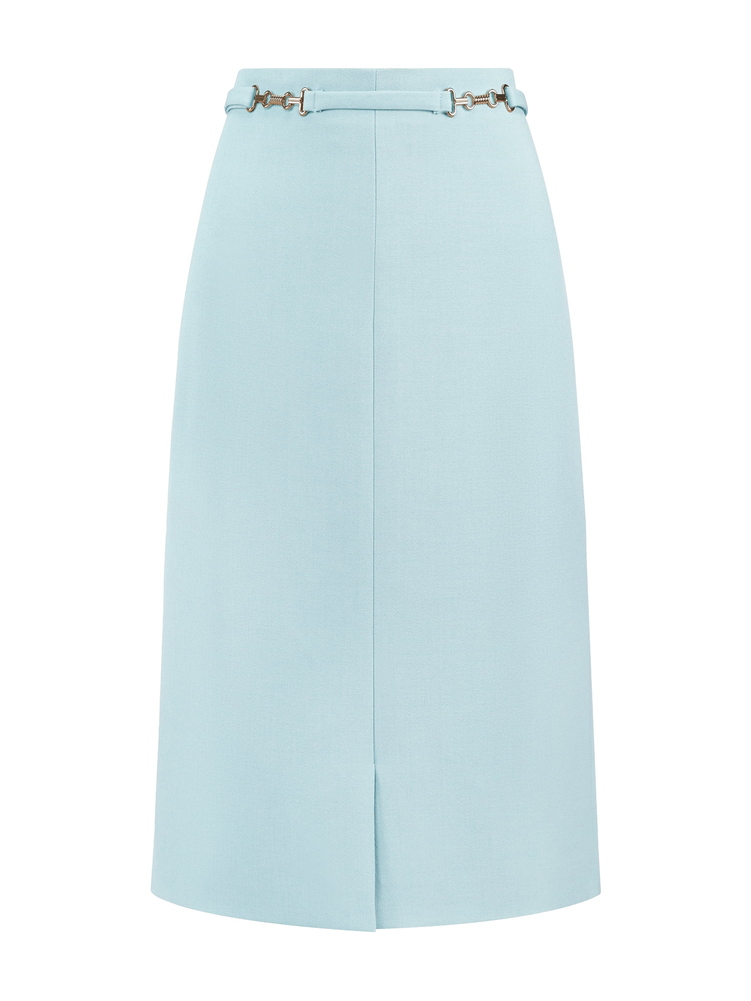 DARING DIVA Women's High Waist Formal Knee Length Pencil Skirts Large Light Blue