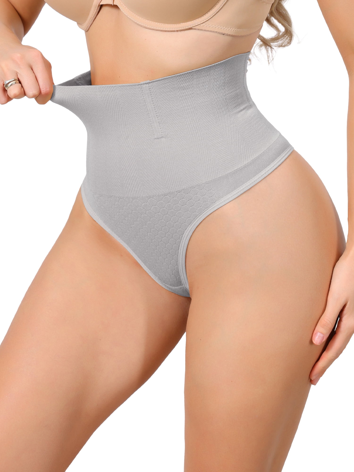 DARING DIVA Women's High Waisted Briefs Tummy Control Badyshaper XX-Large Grey