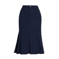 thumbnail image 1 of DARING DIVA Women's High Waisted Bodycon Mermaid Skirts XS Dark Blue, 1 of 6