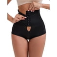 thumbnail image 1 of DARING DIVA Women's High-Waisted Shaper Knickers Tummy Control Half-Hip Shorts M Black, 1 of 5