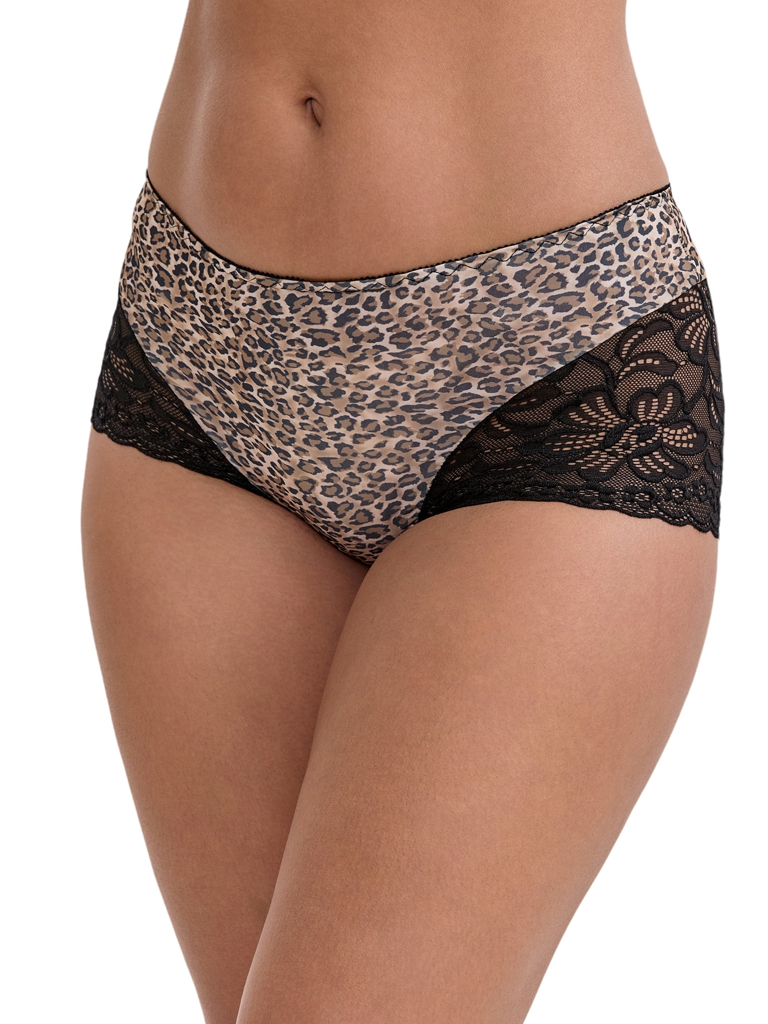 DARING DIVA Women's Ice Silk Mid-Waisted Full Coverage Boxer Briefs S Light Brown
