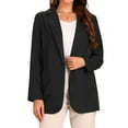 thumbnail image 1 of DARING DIVA Women's Long Sleeve Open Front Business Blazer Jacket XS Black, 1 of 6