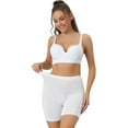 thumbnail image 1 of DARING DIVA Women's Mid-Thigh Boxer Underwear Full Coverage Boyshorts S White, 1 of 6
