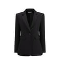 thumbnail image 1 of DARING DIVA Women's Open Front Long Sleeve Work Suit Jacket Blazer with Pockets M Black, 1 of 6