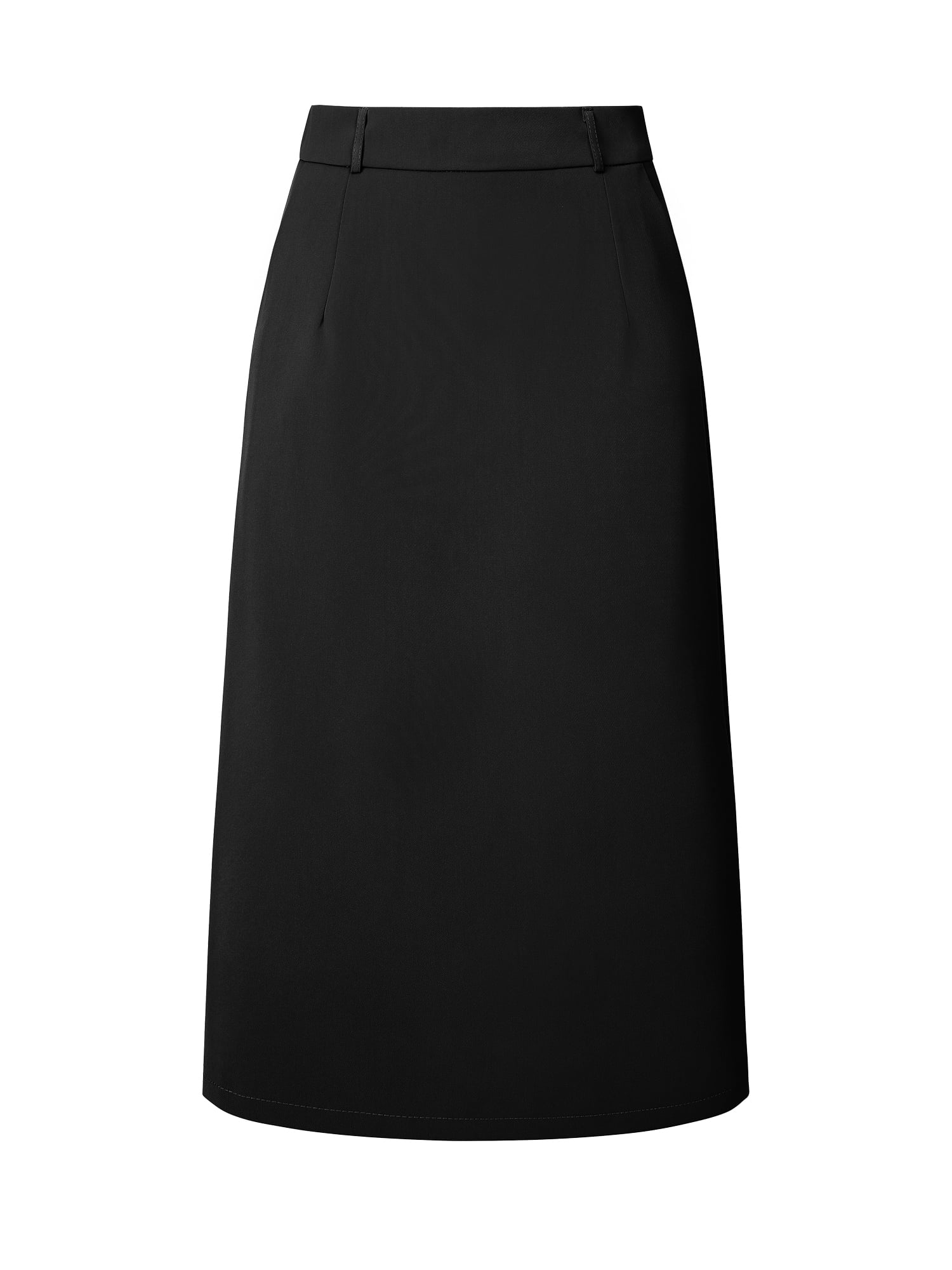 DARING DIVA Women's Pencil Skirt with High Waist and Split Back 2XL Black