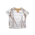 thumbnail image 1 of DARING DIVA Women's Plus Keyhole Metallic Round Neck Blouse 3X Champagne, 1 of 1