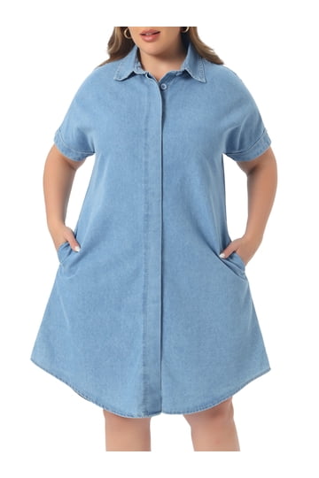 Plus Size Denim Dresses for Women