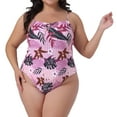 thumbnail image 1 of DARING DIVA Women's Plus Size One-Piece Swimsuit Swimdress Beach Wear 1X Dark Purple, 1 of 6