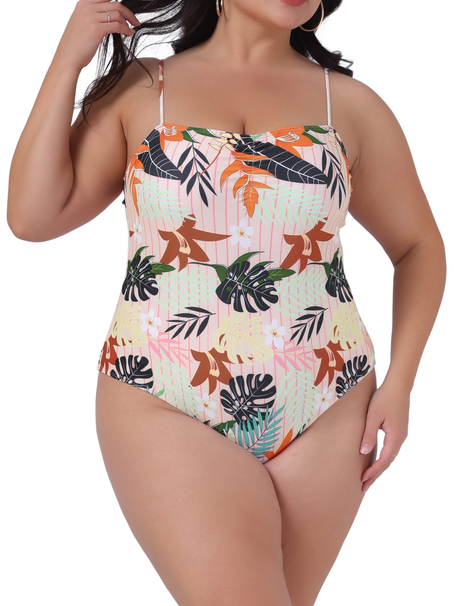 DARING DIVA Women's Plus Size One-Piece Swimsuit Swimdress Beach Wear 4X Pink