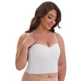 thumbnail image 1 of DARING DIVA Women's Plus Spaghetti Straps Wireless Padded Camisole XL White, 1 of 6